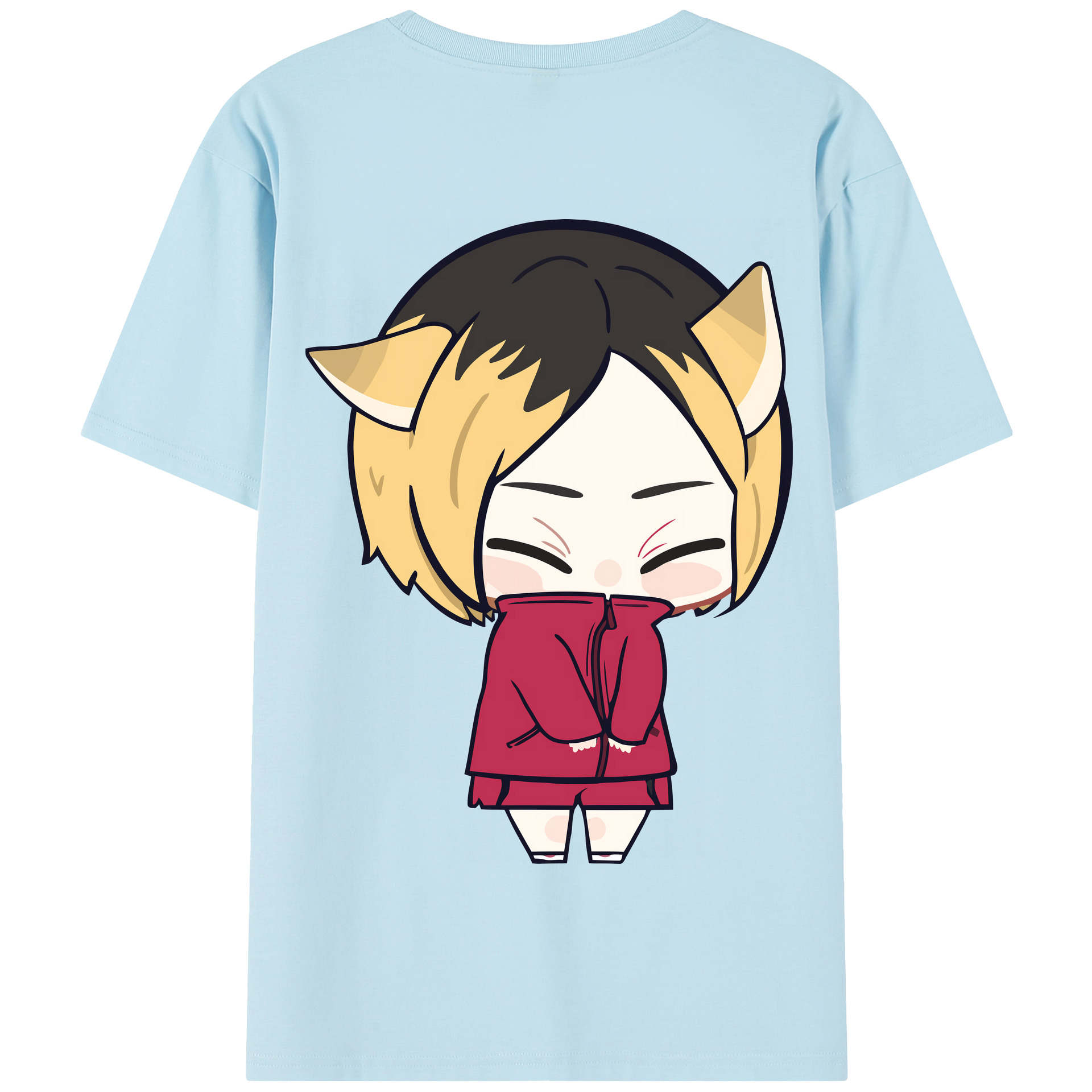（画像用） ハイキュー!! Haikyu!! 綿100％半袖Tシャツ（背面プリント）